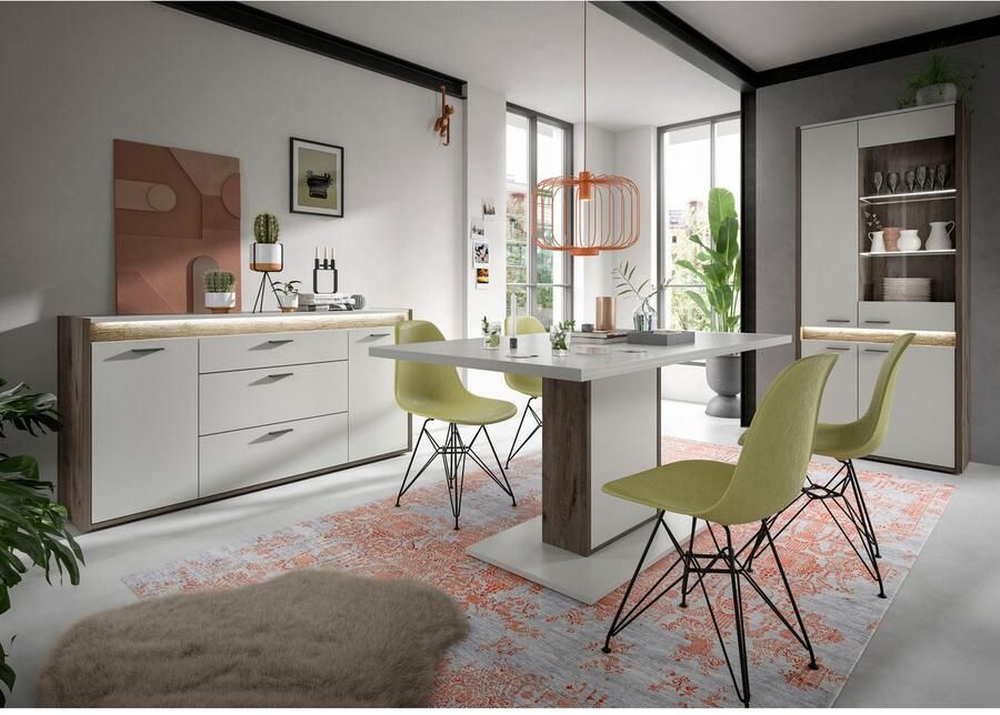 INOSIGN Eettafel Treviso Breedte 160 cm vaste tafelblad