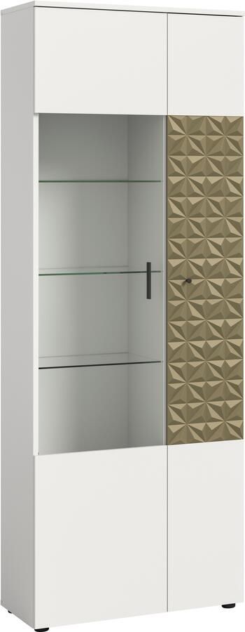 INOSIGN Vitrinekast Vicenza hoogte 195 cm ornamentafwerking 2 deuren 9 vakken - Foto 8