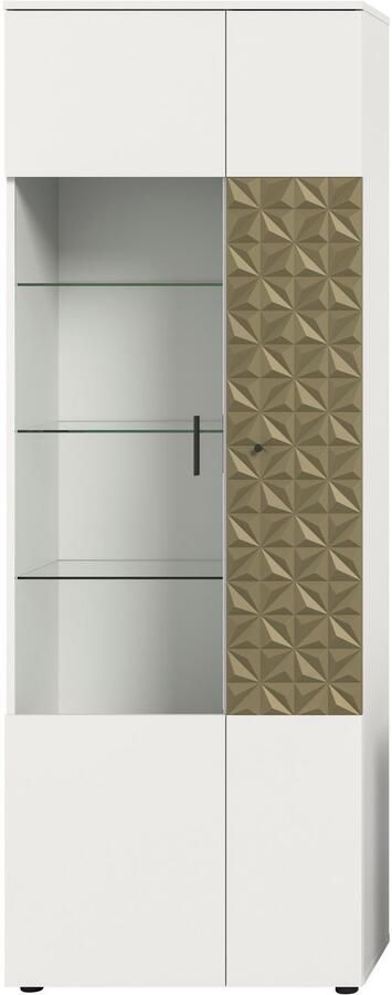 INOSIGN Vitrinekast Vicenza hoogte 195 cm ornamentafwerking 2 deuren 9 vakken - Foto 6