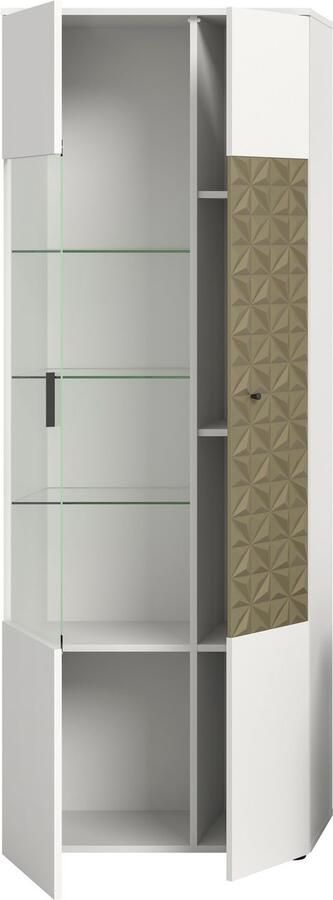 INOSIGN Vitrinekast Vicenza hoogte 195 cm ornamentafwerking 2 deuren 9 vakken - Foto 7