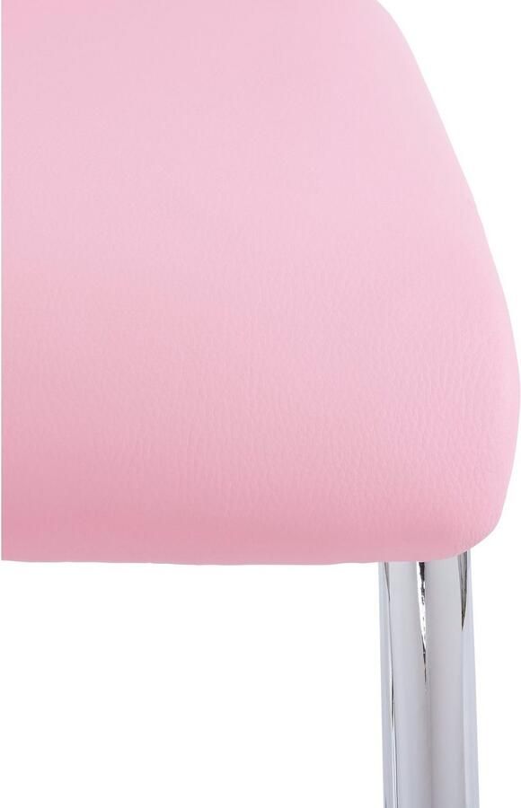 INOSIGN Vrijdragende stoel Adora (2 of set van 4) bekleding in imitatieleer verchroomd metalen frame (set) - Foto 5