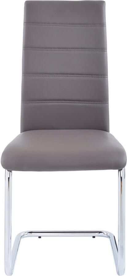 INOSIGN Vrijdragende stoel Adora (2 of set van 4) bekleding in imitatieleer verchroomd metalen frame (set) - Foto 7