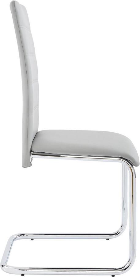 INOSIGN Vrijdragende stoel Adora (2 of set van 4) bekleding in imitatieleer verchroomd metalen frame (set) - Foto 5