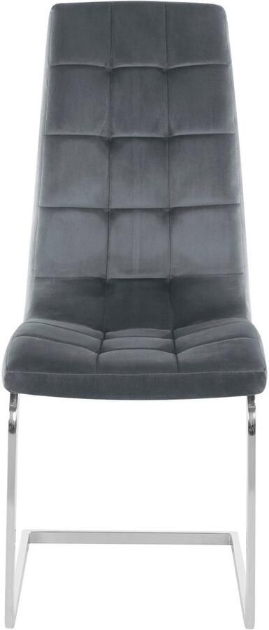 INOSIGN Vrijdragende stoel Lola set van 2 of 4 bekleding van imitatieleer of fluweelstof chroom metalen frame (set) - Foto 12