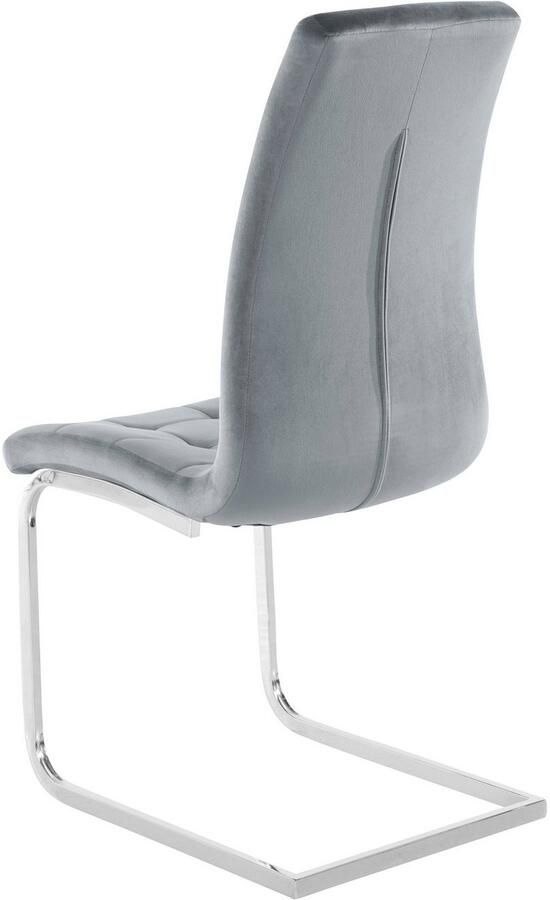 INOSIGN Vrijdragende stoel Lola set van 2 of 4 bekleding van imitatieleer of fluweelstof chroom metalen frame (set) - Foto 9