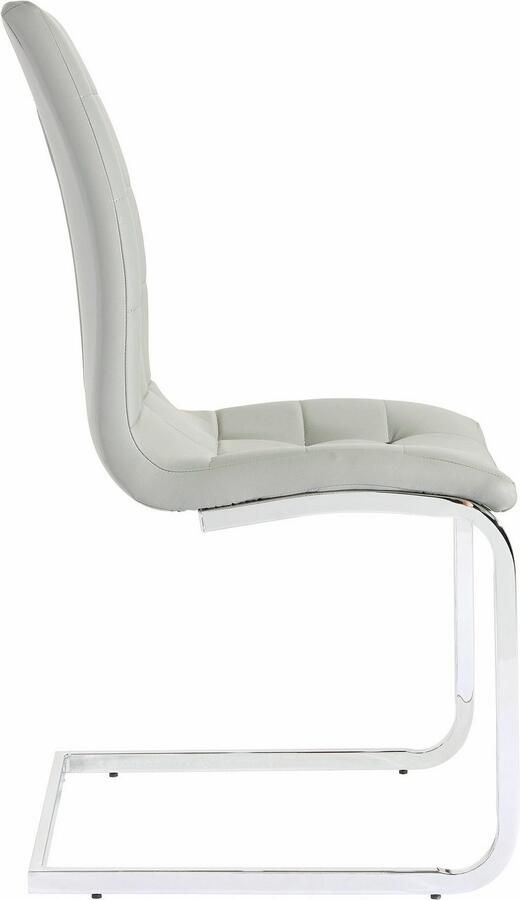 INOSIGN Vrijdragende stoel Lola set van 2 of 4 bekleding van imitatieleer of fluweelstof chroom metalen frame (set) - Foto 9