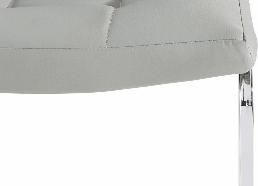 INOSIGN Vrijdragende stoel Lola set van 2 of 4 bekleding van imitatieleer of fluweelstof chroom metalen frame (set) - Foto 2