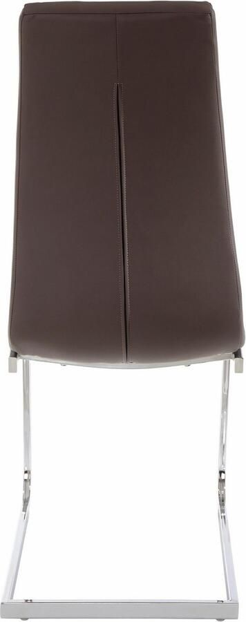 INOSIGN Vrijdragende stoel Lola set van 2 of 4 bekleding van imitatieleer of fluweelstof chroom metalen frame (set) - Foto 13