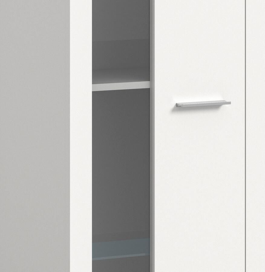 INOSIGN Wandmeubel Aosta Breedte 235cm bestaand uit Lowboard Wandplank Vitrine Woonwand combinatie opbouwwand meubelset kastwand meubelcombi (3 stuks)