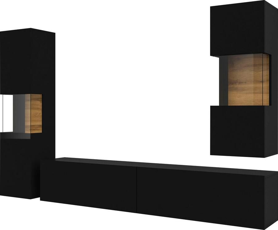 INOSIGN Wandmeubel Ava woonkamer-set hangend staand te monteren vitrinekast lowboard - Foto 4