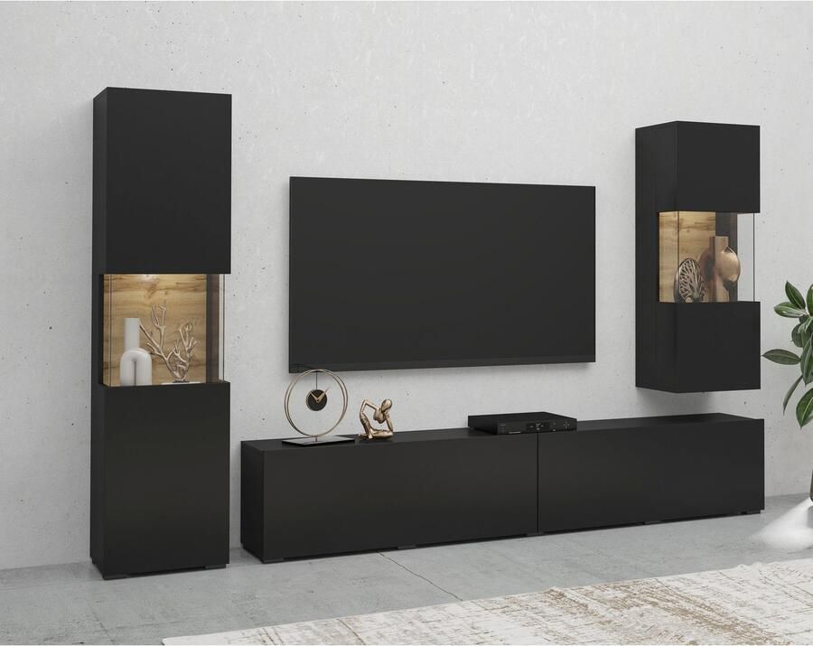 INOSIGN Wandmeubel Ava woonkamer-set hangend staand te monteren vitrinekast lowboard - Foto 6