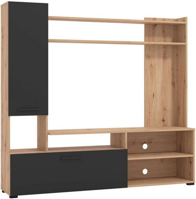 INOSIGN Wandmeubel Braga woonwand mediawand aanbouwwand voor TV tot 60' breedte 169 cm (complete set 3-delig) - Foto 6