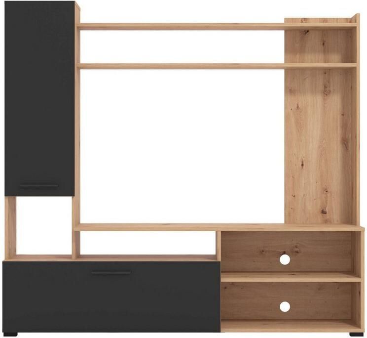 INOSIGN Wandmeubel Braga woonwand mediawand aanbouwwand voor TV tot 60' breedte 169 cm (complete set 3-delig) - Foto 5