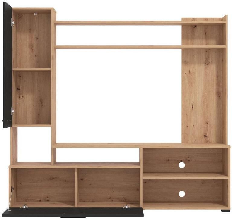 INOSIGN Wandmeubel Braga woonwand mediawand aanbouwwand voor TV tot 60' breedte 169 cm (complete set 3-delig) - Foto 4