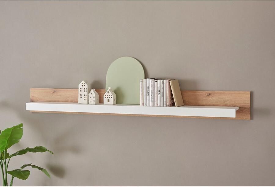 INOSIGN Wandmeubel Brixen moderne opbouwwand woonkamer set eik Evoke decor met wit (set 3-delig) - Foto 5