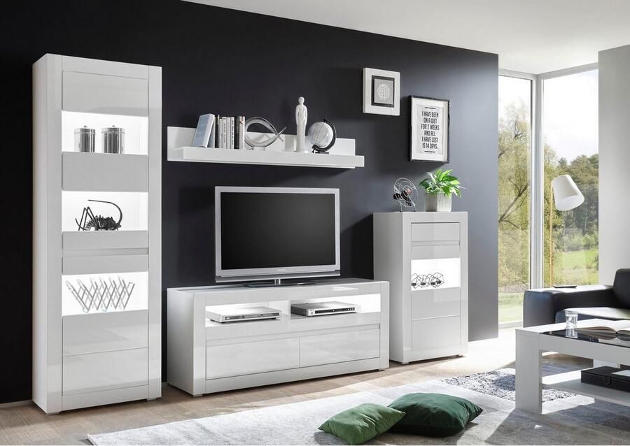 INOSIGN Wandmeubel Carat wordt geleverd met twee latten 1 x grijs 1 x wit (set 4-delig) - Foto 3