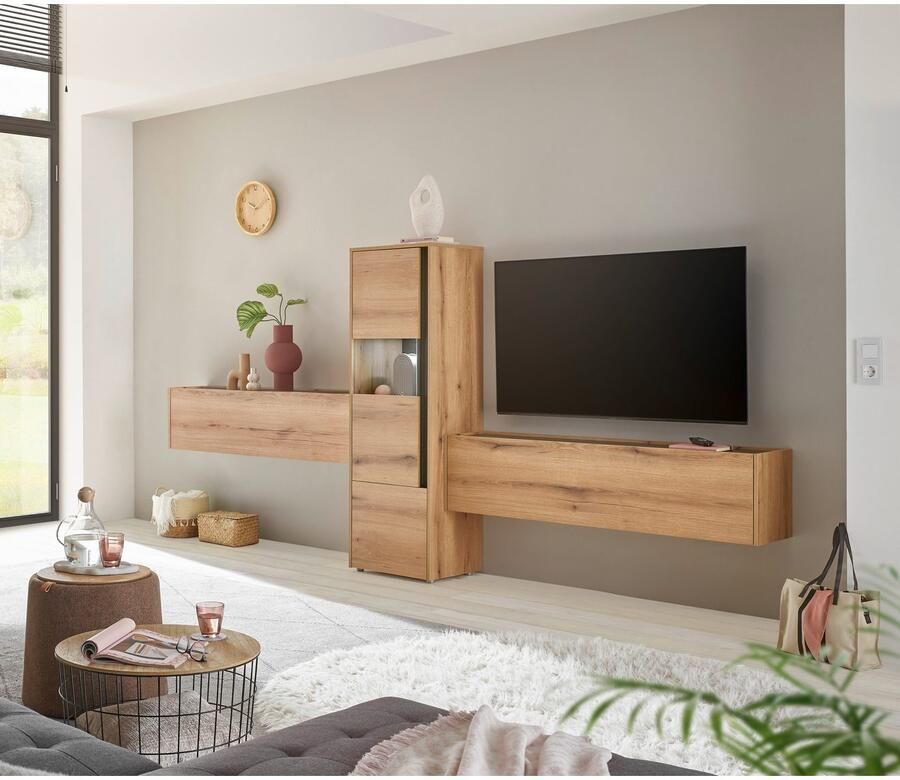 INOSIGN Wandmeubel City Giron moderne wandmeubel complete set in vele kleuren verkrijgbaar (set 3-delig)