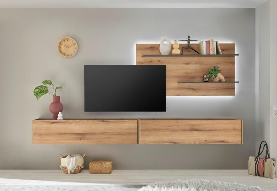 INOSIGN Wandmeubel City Giron moderne wandmeubel complete set in vele kleuren verkrijgbaar (set 3-delig) - Foto 8