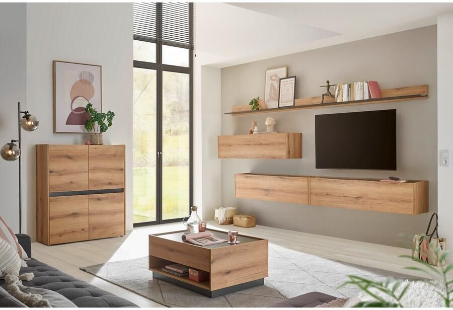 INOSIGN Wandmeubel City Giron moderne wandmeubel complete set in vele kleuren verkrijgbaar (set 5-delig) - Foto 5