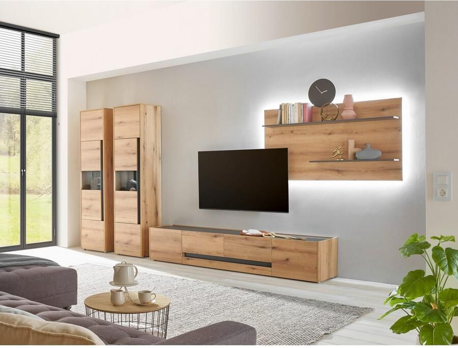 INOSIGN Wandmeubel City Giron moderne wandmeubel complete set in vele kleuren verkrijgbaar (set 4-delig) - Foto 3