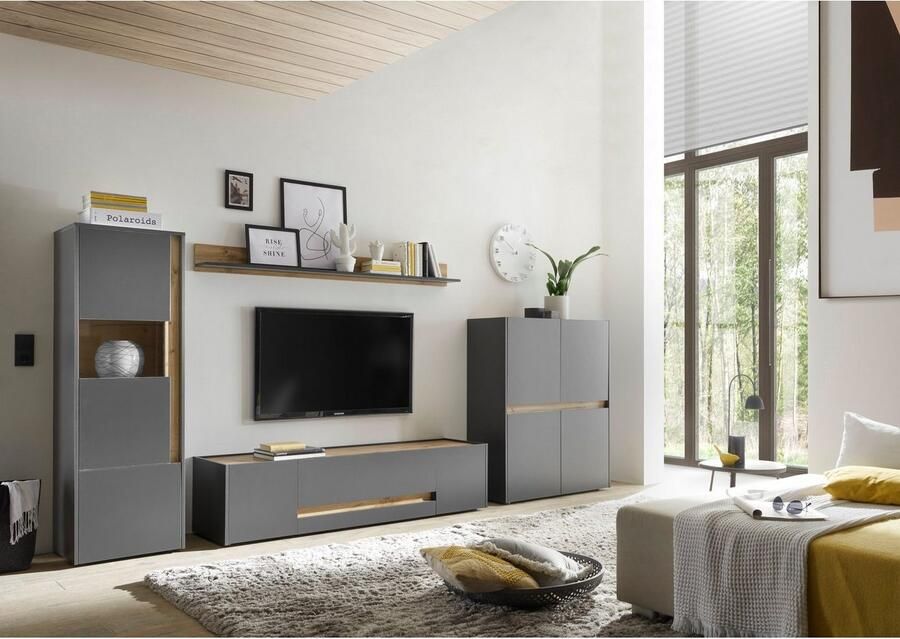 INOSIGN Wandmeubel GIRON (set 4 stuks) breedte ca. 350 cm moderne woonkamer-set in 2 kleuren - Foto 5