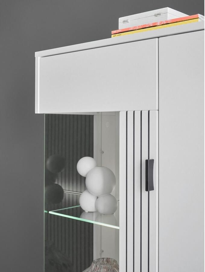 INOSIGN Wandmeubel Hudson met moderne groevenlook handgrepen van metaal (zwart) breedte 320 cm (set 4-delig) - Foto 6