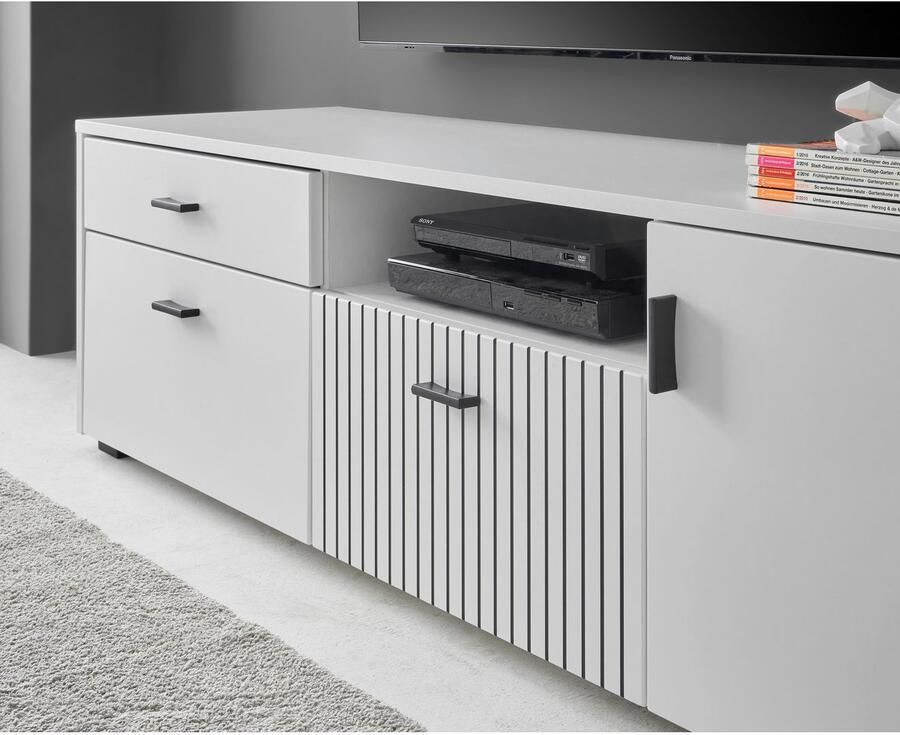 INOSIGN Tv-meubel Hudson in moderne trendkleur handgrepen van metaal (zwart) breedte 150 cm