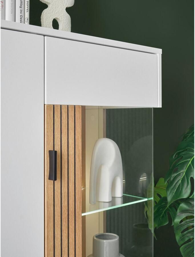 INOSIGN Wandmeubel Hudson met moderne groevenlook handgrepen van metaal (zwart) breedte 328 cm (set 5-delig) - Foto 5