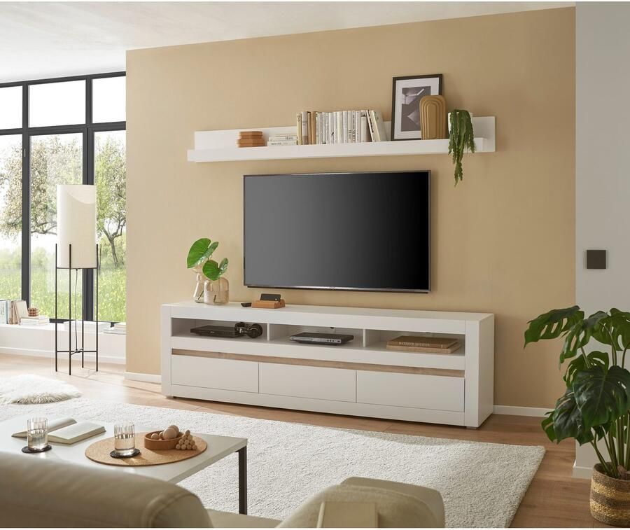 INOSIGN Wandmeubel in Mat Wit Woonkamer-set met verwisselbare front (set 2-delig) - Foto 3