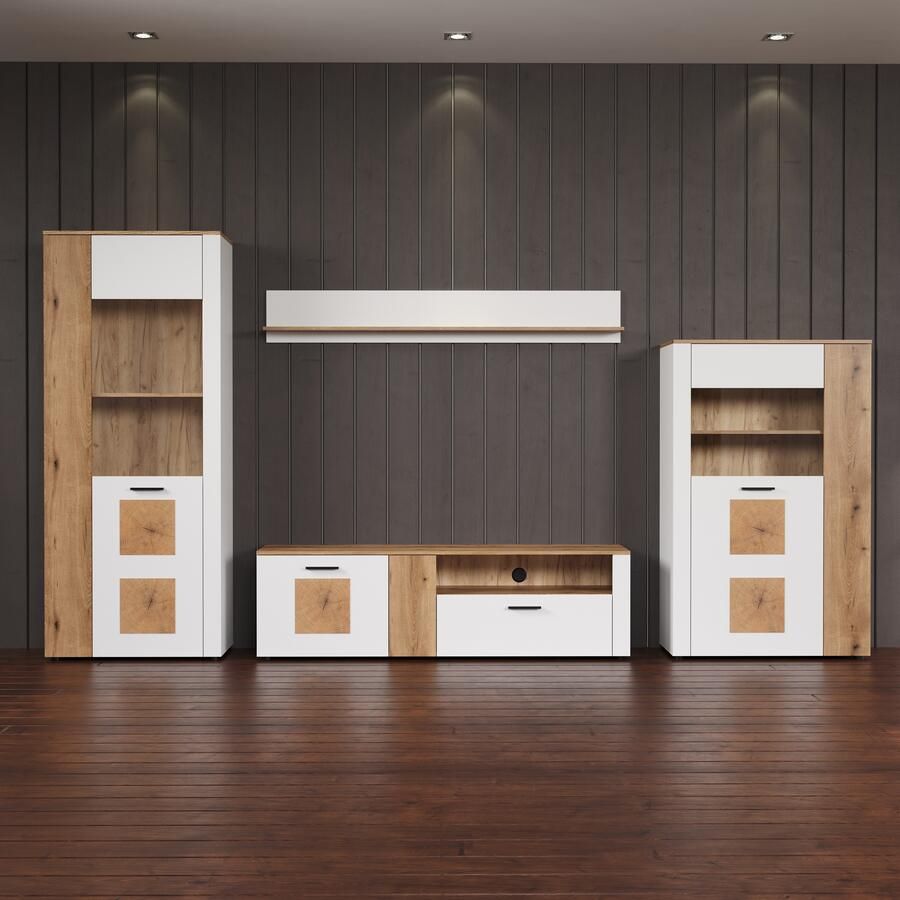 INOSIGN Wandmeubel Linz Woonkamermeubilair met eindhouttoepassingen 360 42 195 cm (4-delig) - Foto 10