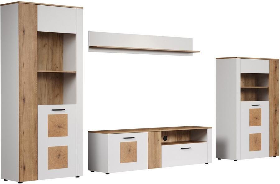 INOSIGN Wandmeubel Linz Woonkamermeubilair met eindhouttoepassingen 360 42 195 cm (4-delig) - Foto 7