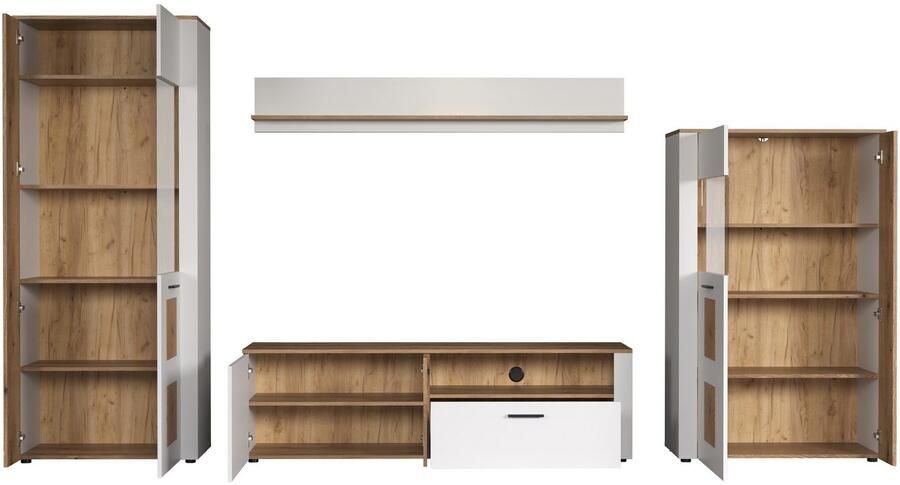 INOSIGN Wandmeubel Linz Woonkamermeubilair met eindhouttoepassingen 360 42 195 cm (4-delig) - Foto 8