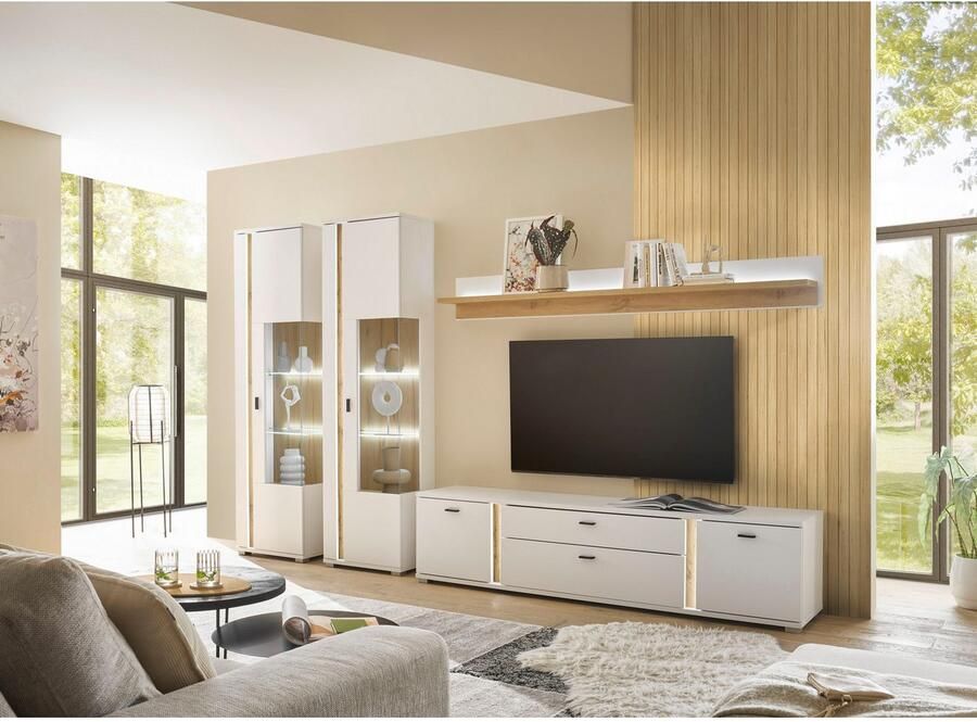 INOSIGN Wandmeubel Long Island in moderne trendkleur inclusief verticale verlichting breedte 330 cm (set 4-delig) - Foto 7