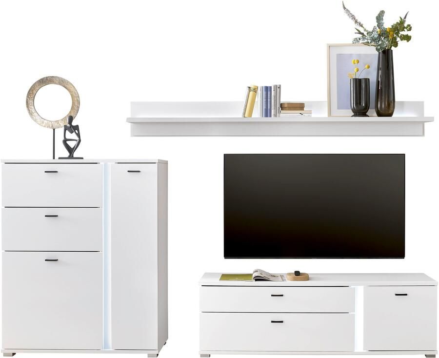 INOSIGN Wandmeubel Long Island in moderne trendkleur inclusief verticale verlichting breedte 260 cm (set 3-delig) - Foto 8