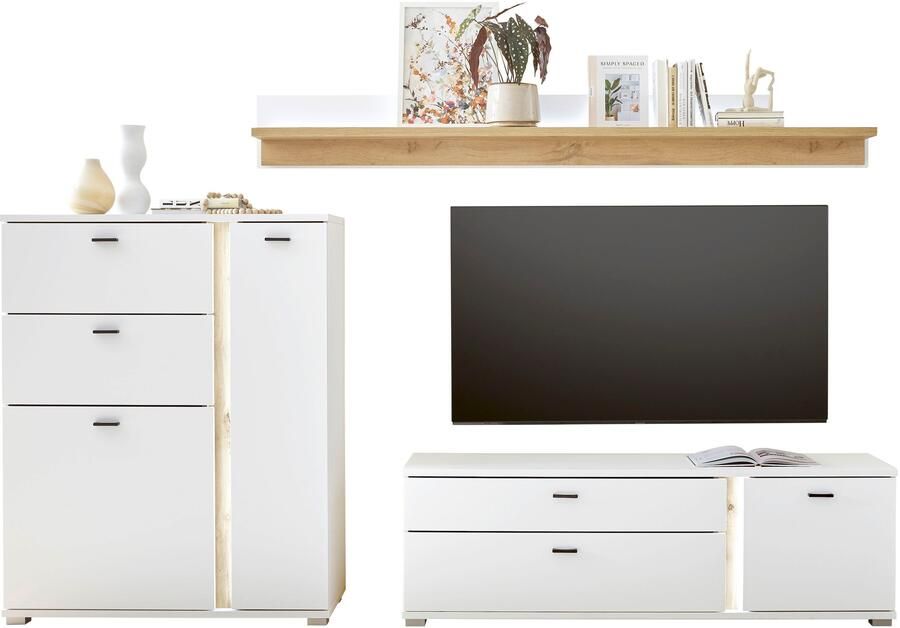 INOSIGN Wandmeubel Long Island in moderne trendkleur inclusief verticale verlichting breedte 260 cm (set 3-delig) - Foto 9