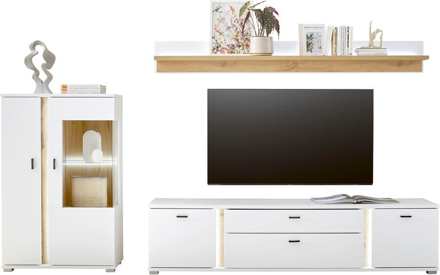 INOSIGN Wandmeubel Long Island in moderne trendkleur inclusief verticale verlichting breedte 290 cm (set 3-delig) - Foto 9