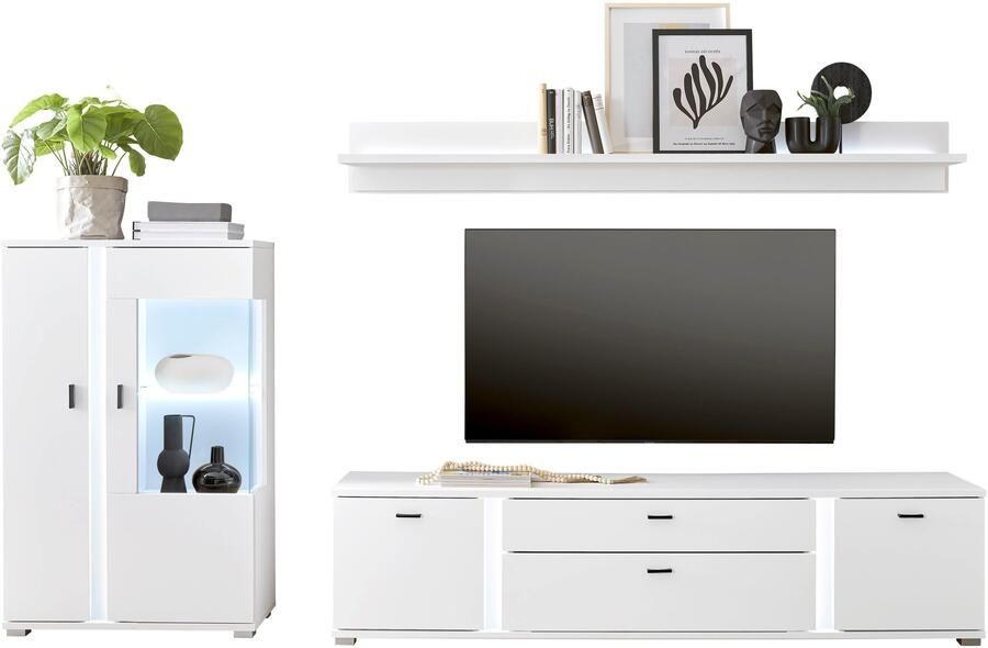 INOSIGN Wandmeubel Long Island in moderne trendkleur inclusief verticale verlichting breedte 290 cm (set 3-delig) - Foto 8