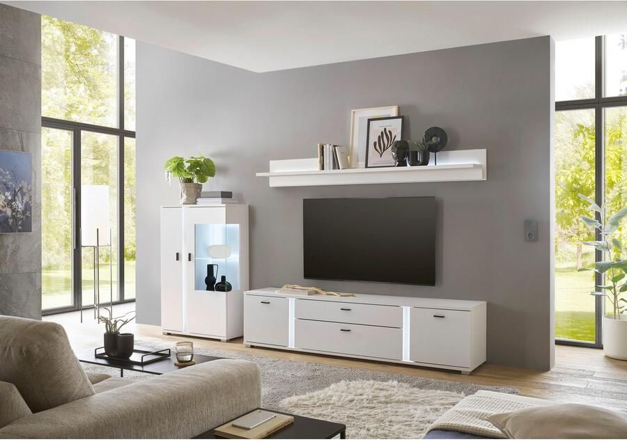 INOSIGN Wandmeubel Long Island in moderne trendkleur inclusief verticale verlichting breedte 290 cm (set 3-delig) - Foto 6