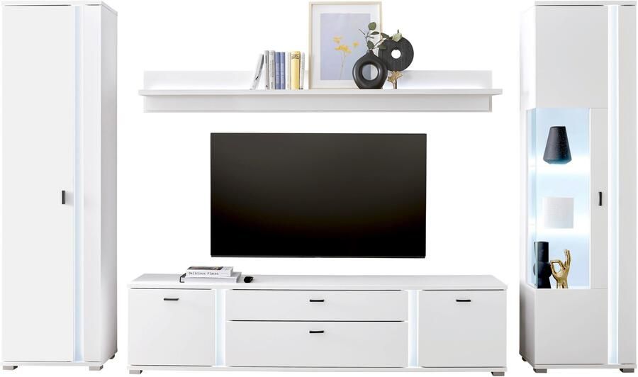 INOSIGN Wandmeubel Long Island in moderne trendkleur inclusief verticale verlichting breedte 330 cm (set 4-delig) - Foto 10