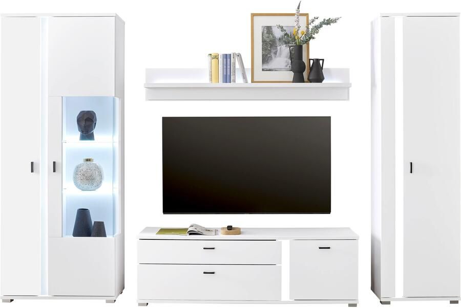 INOSIGN Wandmeubel Long Island in moderne trendkleur inclusief verticale verlichting breedte 305 cm (set 4-delig) - Foto 9