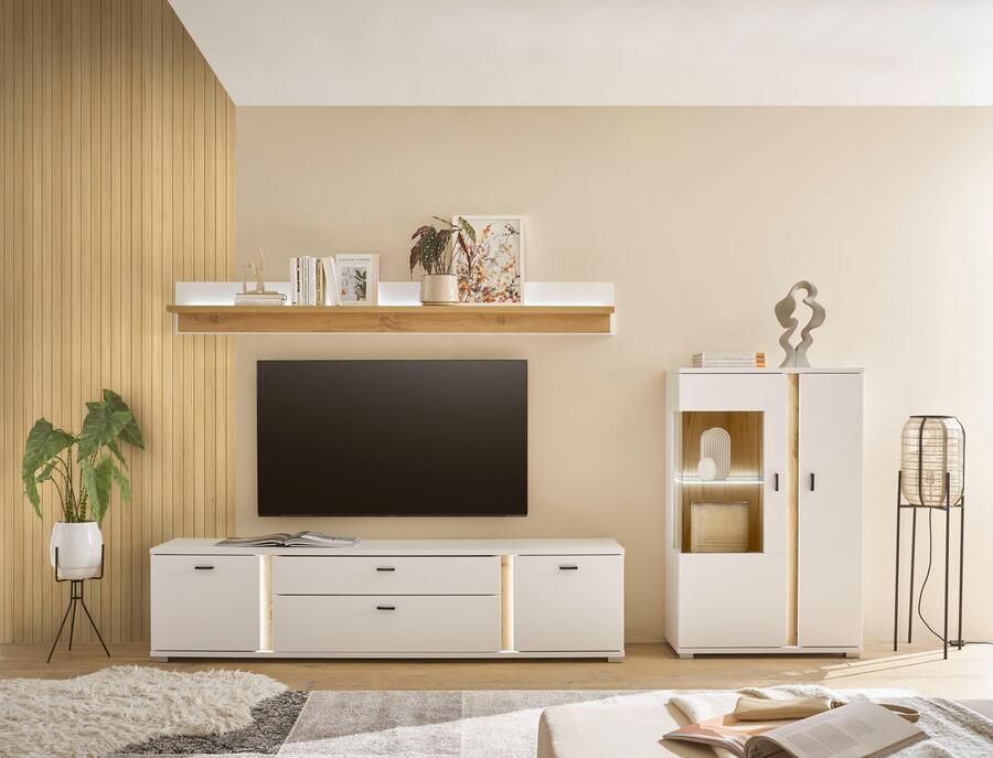 INOSIGN Wandmeubel Long Island in moderne trendkleur inclusief verticale verlichting breedte 290 cm (set 3-delig) - Foto 8