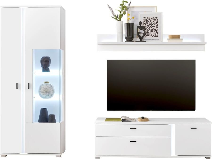 INOSIGN Wandmeubel Long Island in moderne trendkleur inclusief verticale verlichting breedte 240 cm (set 3-delig) - Foto 8