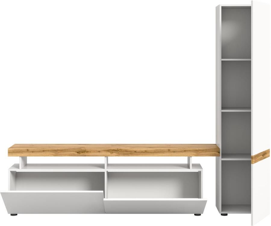 INOSIGN Wandmeubel Mambo Breedte 235 cm 2-kleurig greeploze fronten deur met push to open (2-delig) - Foto 2