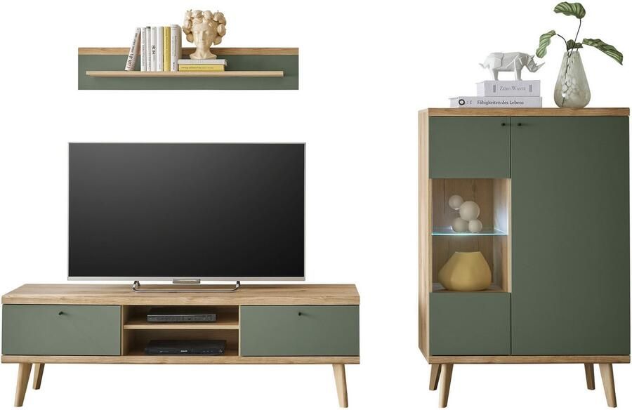 INOSIGN Wandmeubel MAVAS in moderne trendkleur handgrepen van metaal (zwart) breedte 260 cm (set 3-delig) - Foto 10