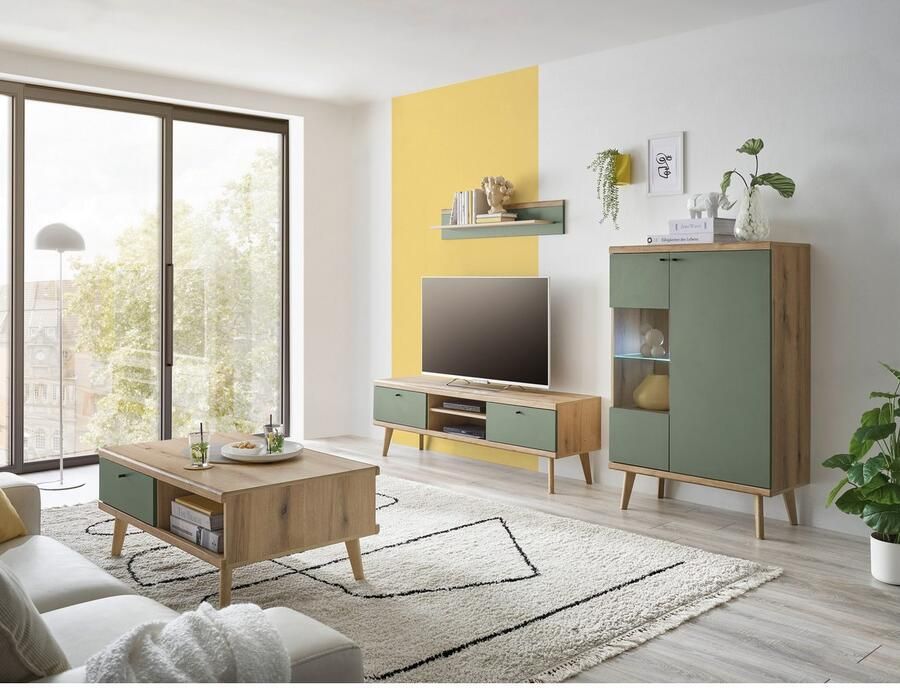 INOSIGN Wandmeubel MAVAS in moderne trendkleur handgrepen van metaal (zwart) breedte 260 cm (set 3-delig) - Foto 5