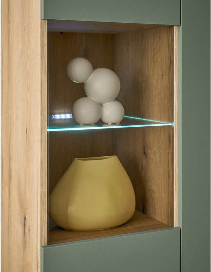 INOSIGN Wandmeubel MAVAS in moderne trendkleur handgrepen van metaal (zwart) breedte 320 cm (set 4-delig) - Foto 5