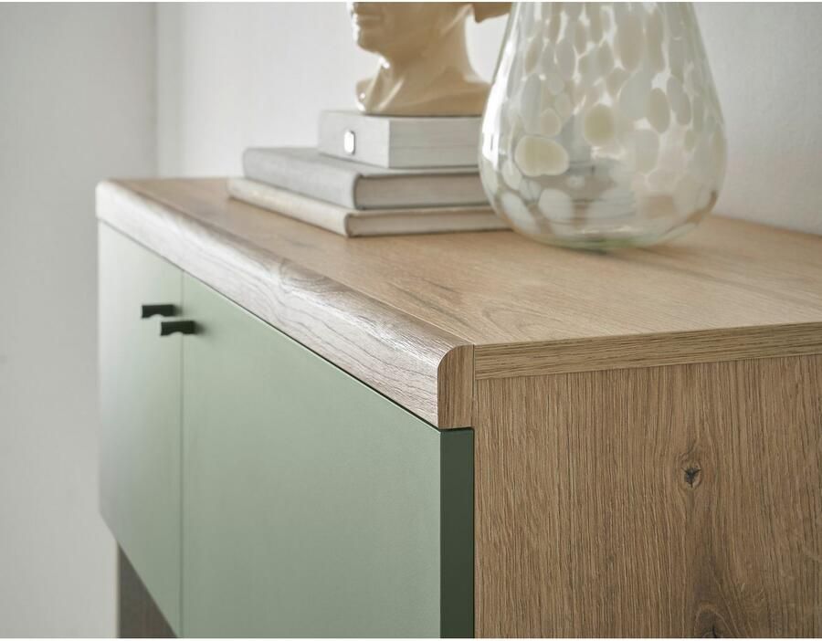 INOSIGN Wandmeubel MAVAS in moderne trendkleur handgrepen van metaal (zwart) breedte 320 cm (set 4-delig) - Foto 4