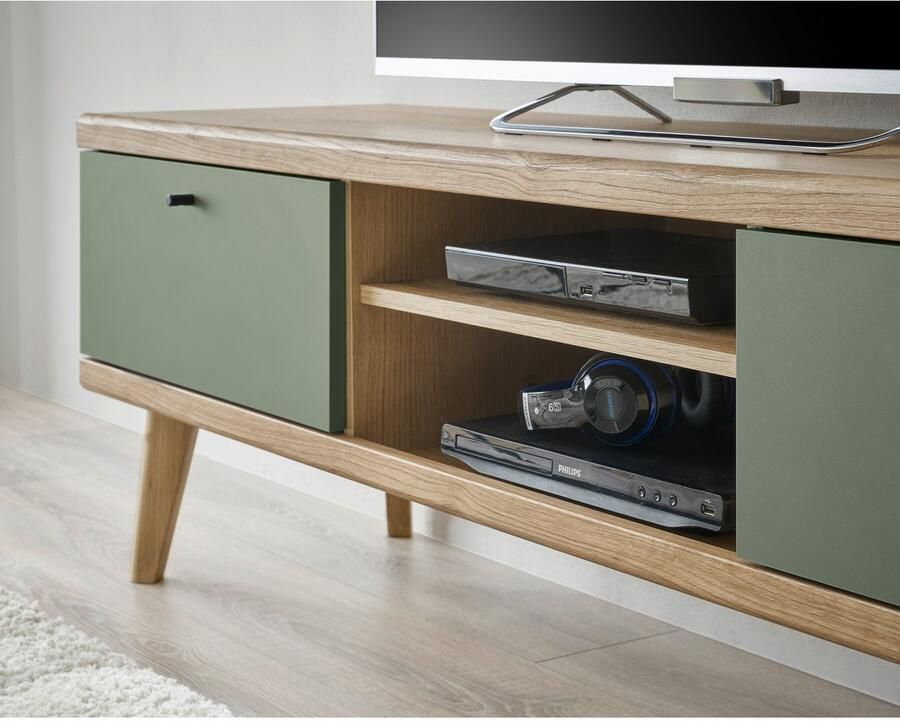 INOSIGN Wandmeubel MAVAS in moderne trendkleur handgrepen van metaal (zwart) breedte 337 cm (set 4-delig)