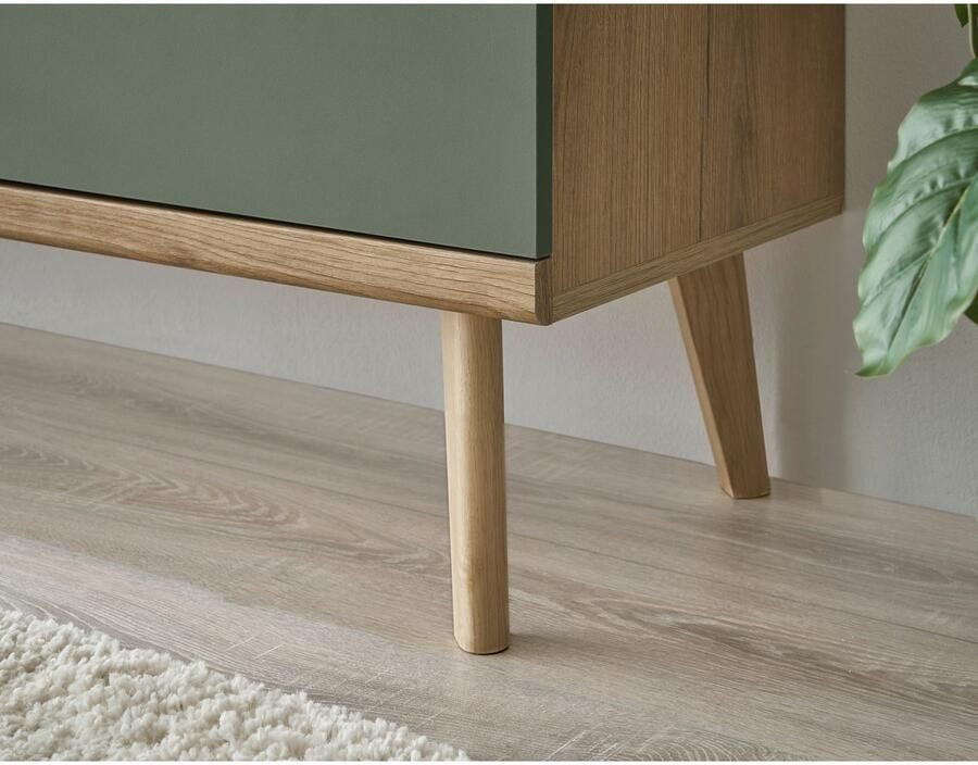 INOSIGN Wandmeubel MAVAS in moderne trendkleur handgrepen van metaal (zwart) breedte 324 cm (set 4-delig)