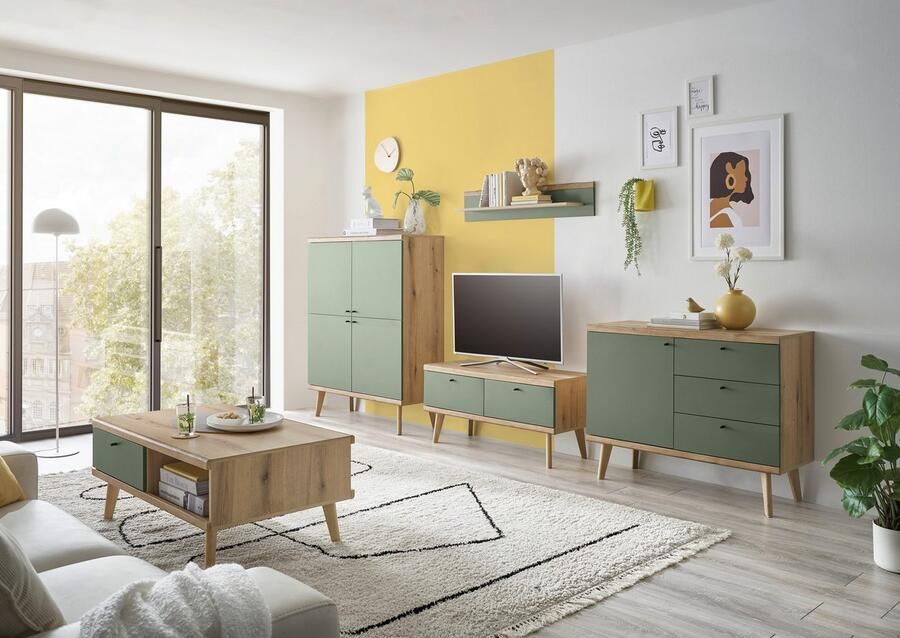 INOSIGN Dressoir MAVAS in moderne trendkleur handgrepen van metaal (zwart) breedte 107 cm - Foto 6
